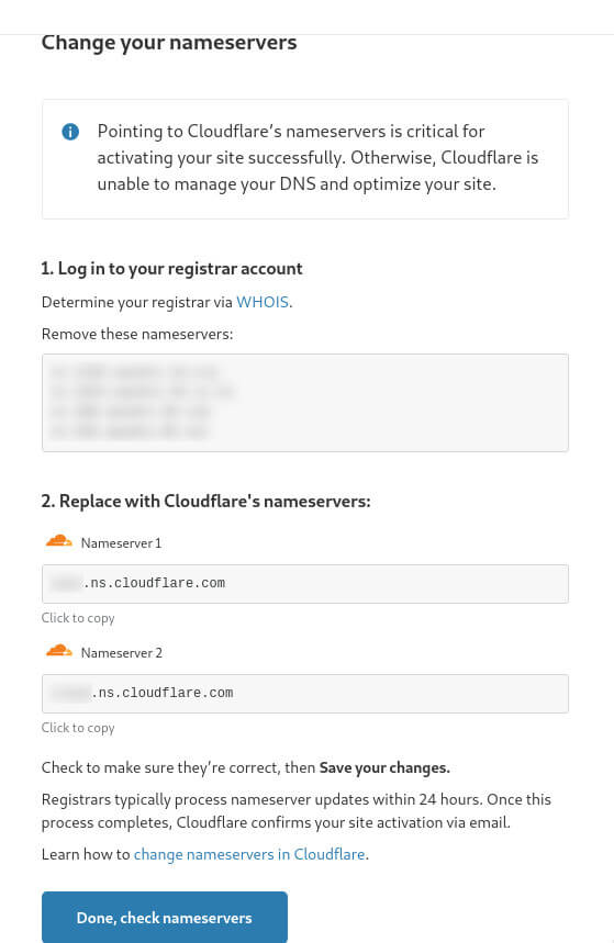 Cloudflare NS