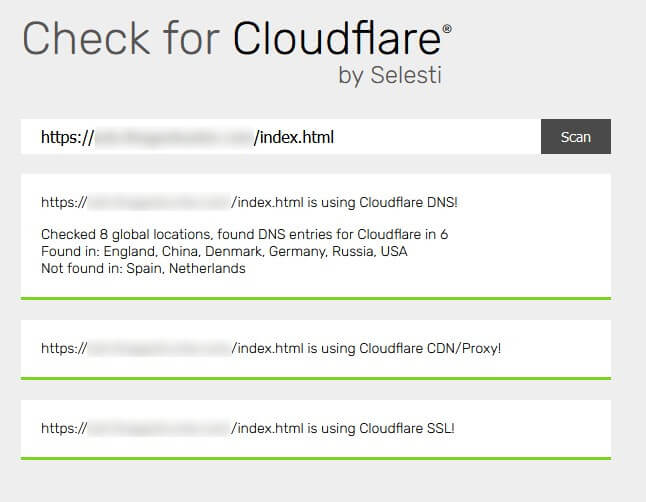 Check for Cloudflare